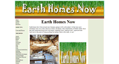 Desktop Screenshot of earthhomesnow.com